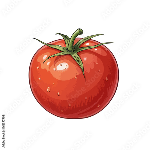 tomato isolated on white