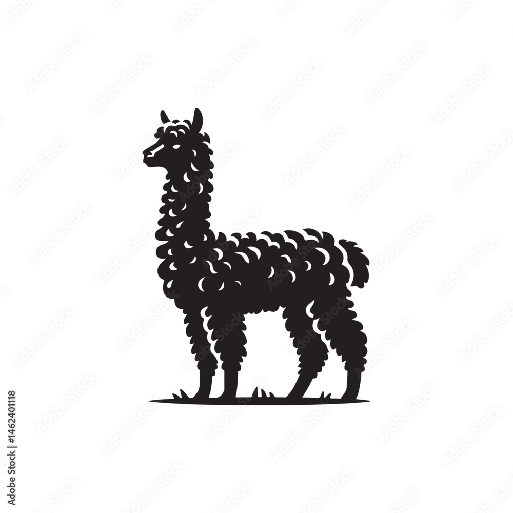 Obraz premium Alpaca Vector (1).eps