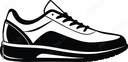 Shoe sketch silhouette,sketch line art, shoes icon, boot  icon line art vector 