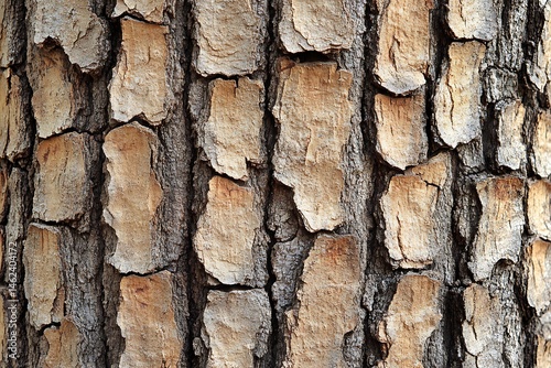 Close view of textured brown tree