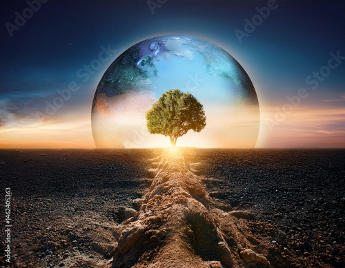 Life Concept. Existence survival . New life and hope concept image.