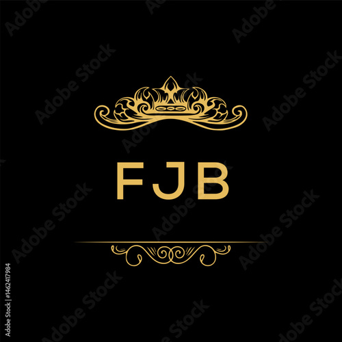 FJB letter logo creative design with vector graphic,