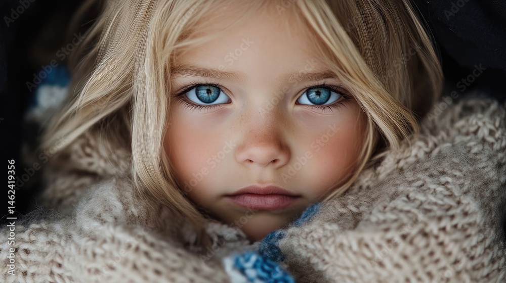 A captivating close-up of a young girl A captivating close-up of a young girl