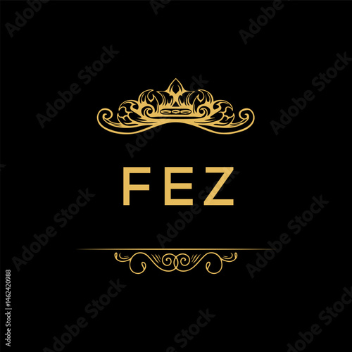 FEZ letter logo creative design with vector graphic,