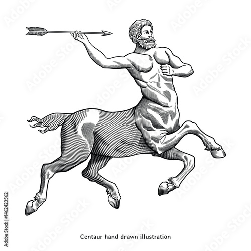 Centaur Vintage Engraving Illustration
