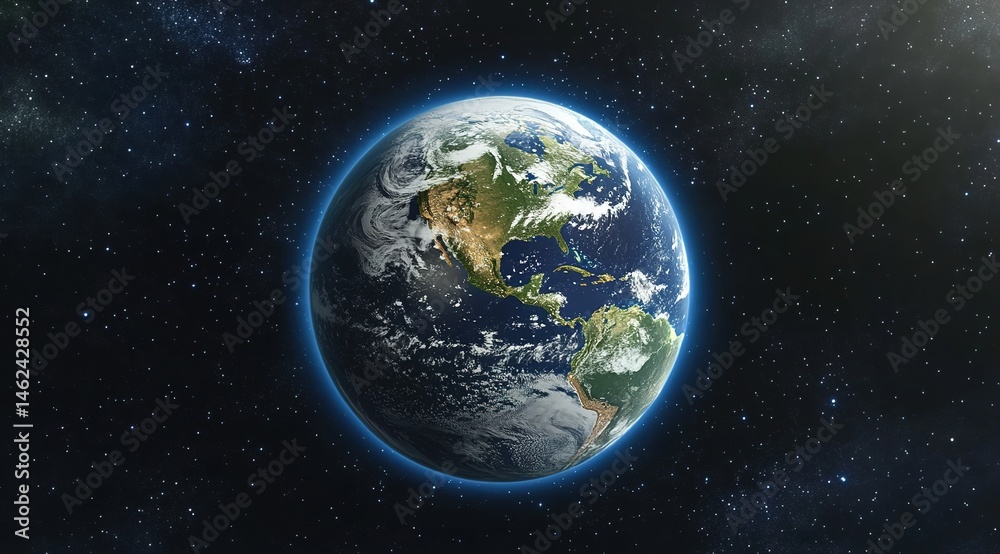 Pixelated Earth In Space Pixelated Earth In Space