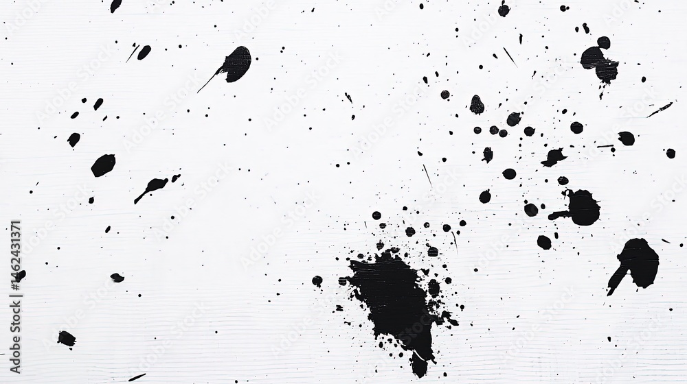 Abstract ink blots and splashes on a light surface. Abstract ink blots and splashes on a light surface.