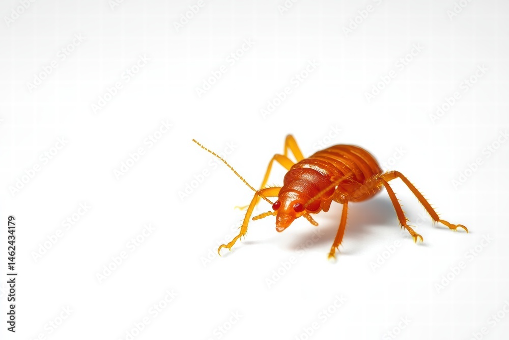 Fototapeta premium a Bedbug isolated on a white background, ultra-realistic, real photo