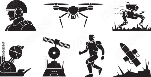 Technologically Advanced Professional Working in Modern Office Setting with Virtual Reality and Data Analysis