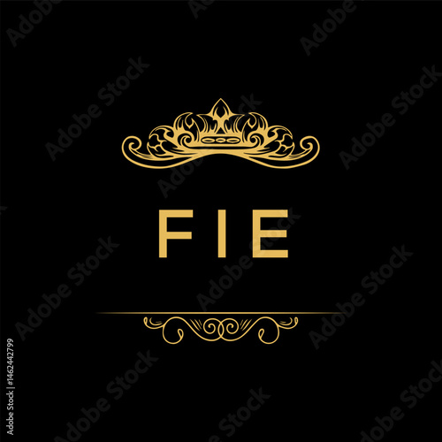 FIG  letter logo creative design with vector graphic,