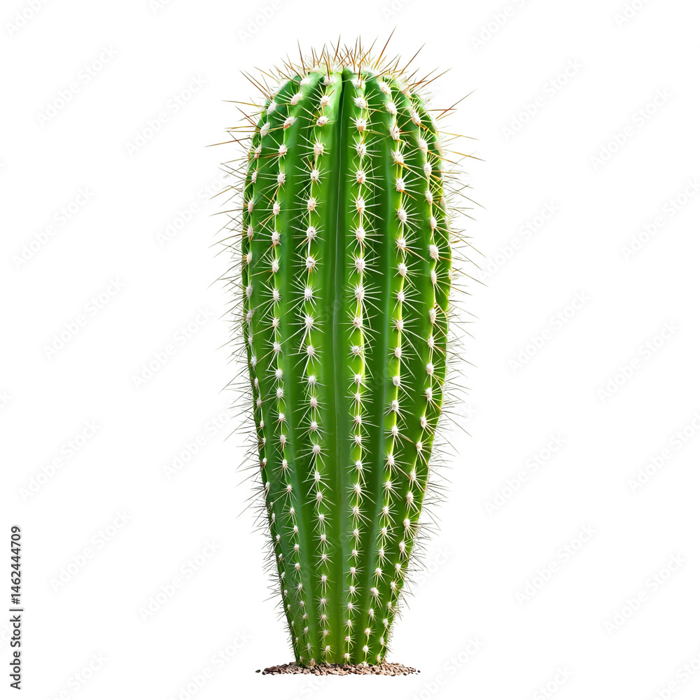 A close-up shot of a vibrant green cactus with long sharp spikes A close-up shot of a vibrant green cactus with long sharp spikes