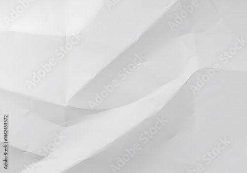 Abstract White Creased Paper Texture Background Design Elegant Minimalist Style Smooth Surface