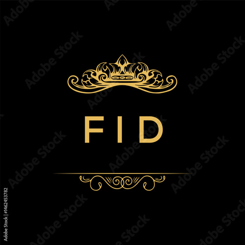 FIG  letter logo creative design with vector graphic,