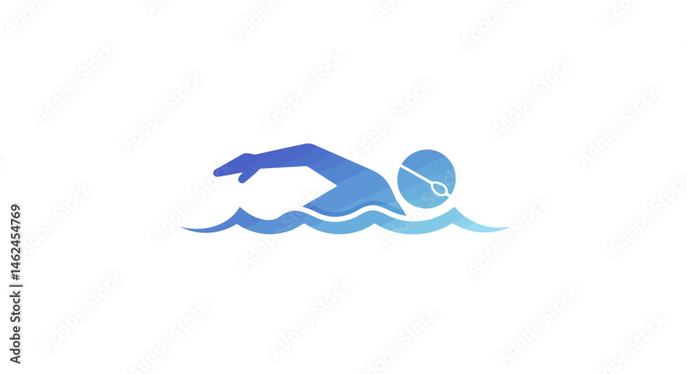 Abstract Dive Arm and Water Gradient Abstract Dive Arm and Water Gradient