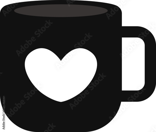 black cup of coffee
