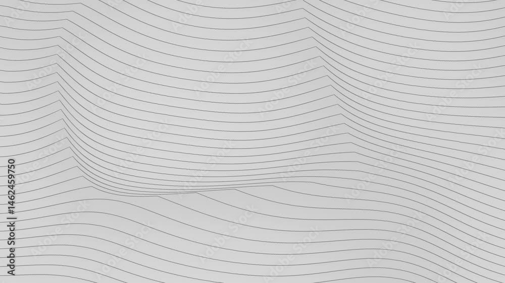 Curve slow motion wavy lines pattern on white animated background Curve slow motion wavy lines pattern on white animated background