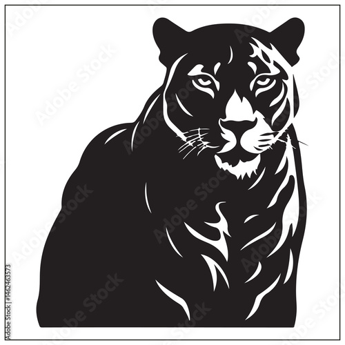 Panther Silhouette, Fierce Hunter