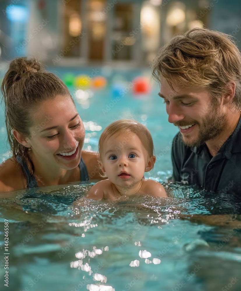 infant swimming
infant swimming