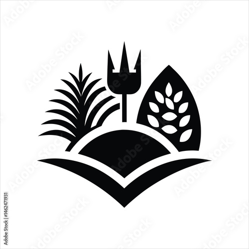 Landscaping Equipment Symbol Clean Vector Art