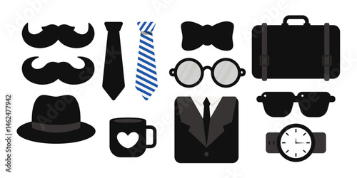 Fathers day Icon Set