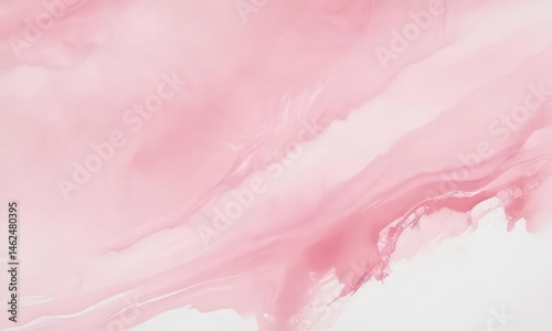 Obraz na płótnie Pastel pink watercolor wash with subtle white highlights, pretty, rose, canvas w salonie