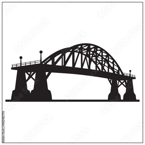 sydney harbour bridge silhouette