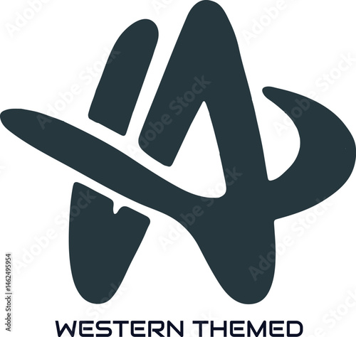 Western Hat Logo Design , Cow boy logo, WesternLife, Cowboy lIfe