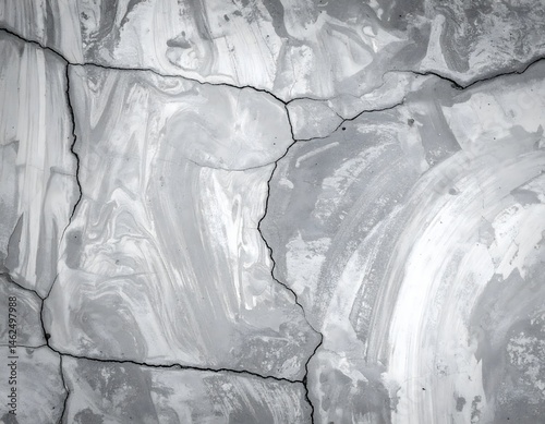Cracked Concrete Wall Background Texture