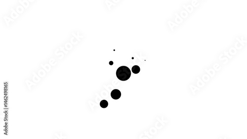 Animation of thought cloud icon.Animated blank thought comic speech bubble concept. speech balloon icon, bubble speech icon.