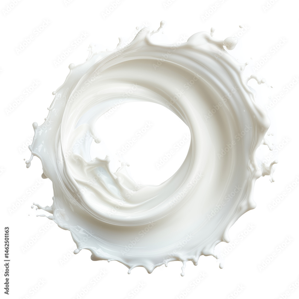 Milk Splash Art - A Whimsical Dairy Design , isolated on white background png Milk Splash Art - A Whimsical Dairy Design , isolated on white background png