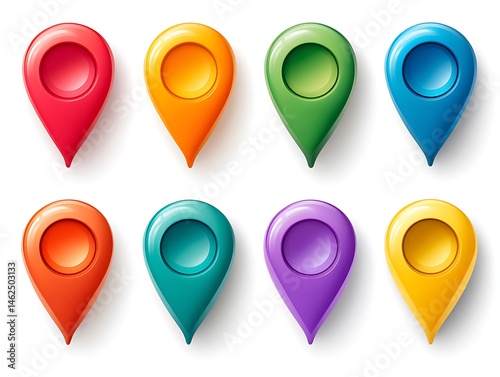 Free Download Elegant Modern Marker Pins for Stylish Map Designs - GFXLoad