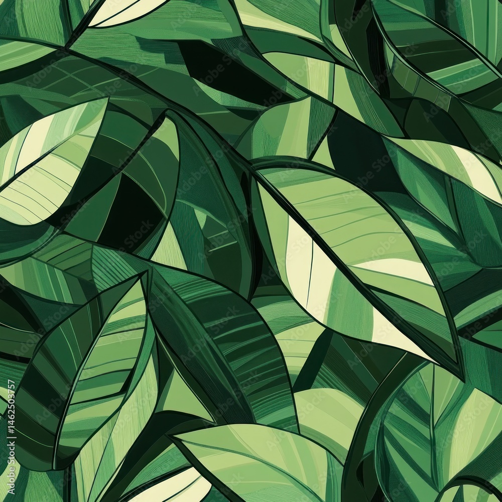 Tropical leaf pattern