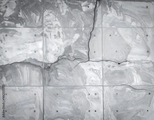 Cracked Concrete Wall Background Texture