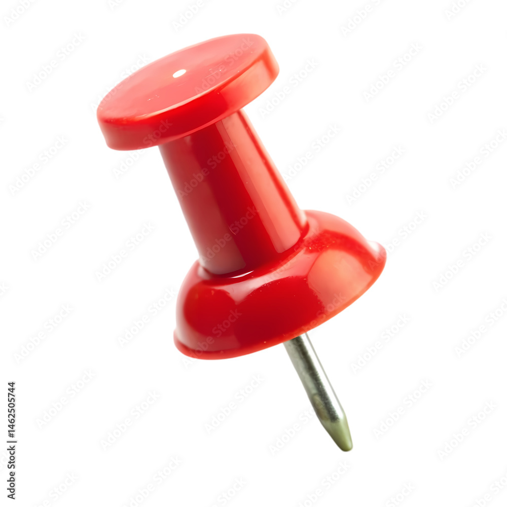 Red Push Pin HighResolution Image isolated on transparent background Red Push Pin HighResolution Image isolated on transparent background