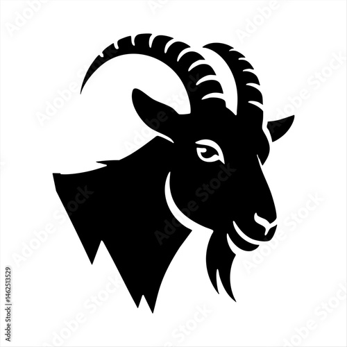 vector illustration of a goat