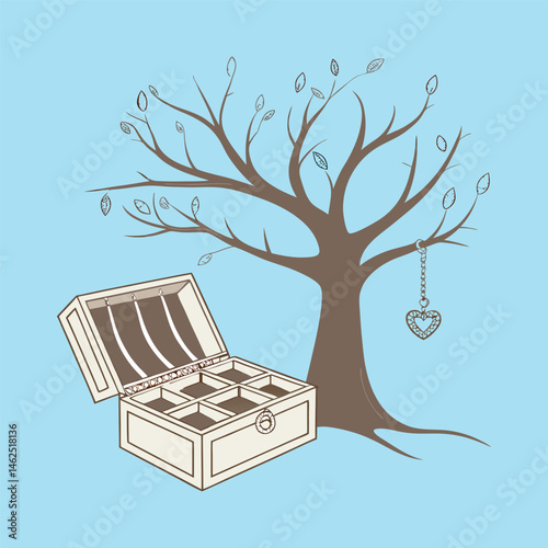 Hollowtree Jewelry Box – Handcrafted Wooden Keepsake Box for Rings, Earrings & Precious Memories, wooden jewelry box, rustic jewelry box, handmade jewelry box, handcrafted keepsake box, wood ring box.