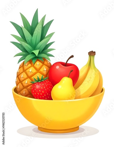 fruit bowl with fruit