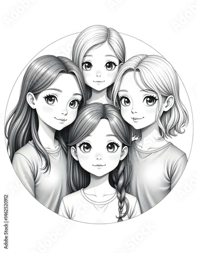 portrait of a happy family