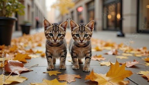 cat in autumn