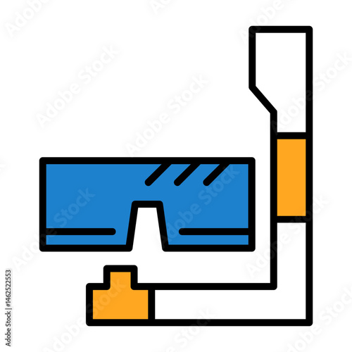 Snorkel Flat Vector Icon