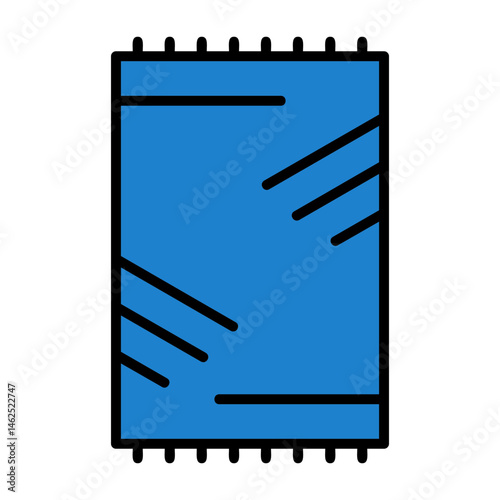 Beach mat Flat Vector Icon
