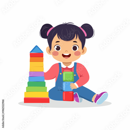 Schoolboy and girl Playing  in the Playground: A Vector Illustration of Childhood Fun editable art design 