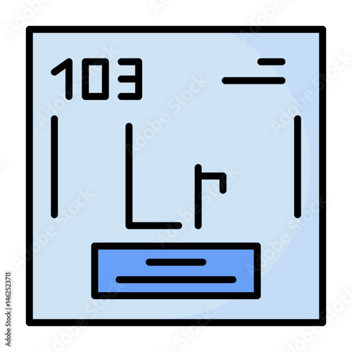 Lawrencium Vector Icon
