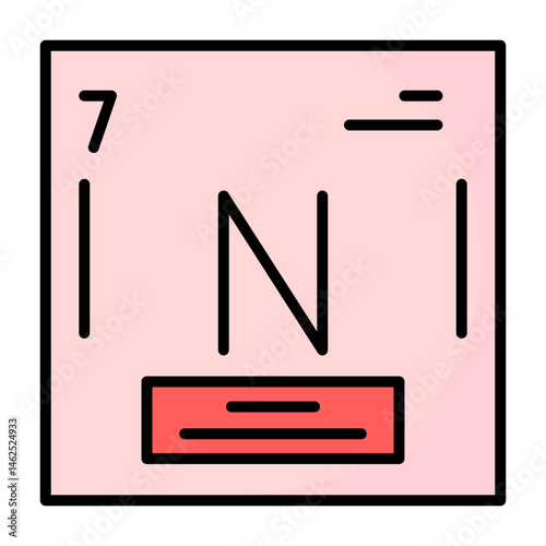 Nitrogen Vector Icon