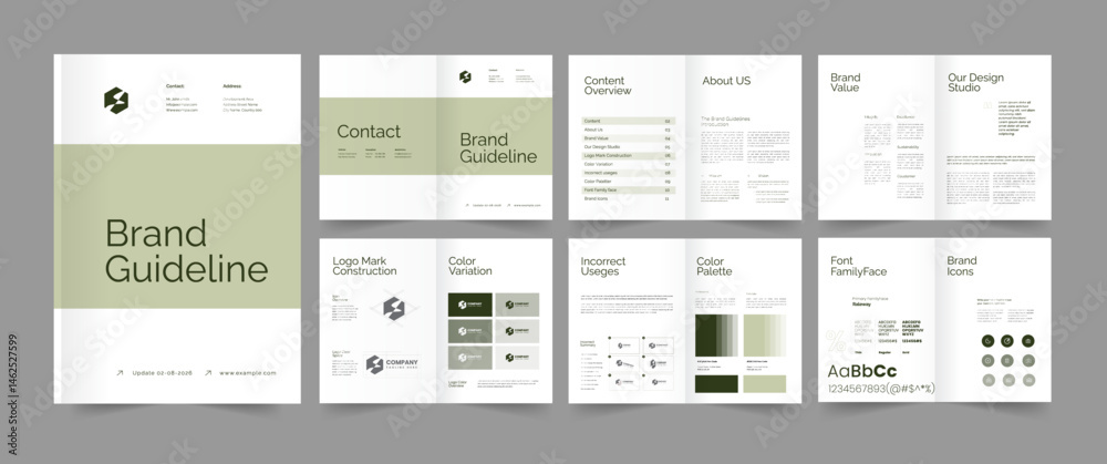 Modern Brand Manual Design, Brand Guideline Template, Brand Manual Brochure . Modern Brand Manual Design, Brand Guideline Template, Brand Manual Brochure .