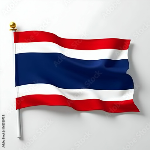 Free Download Thailand Flag HighResolution Image of the Thai National Flag Cut Out Transparent Png - GFXLoad