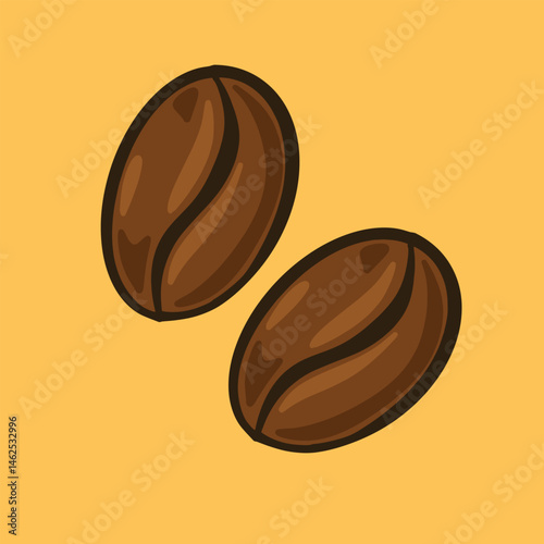 Coffee Beans Vector Illustration