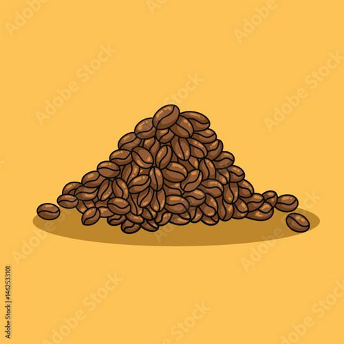 Coffee Beans Vector Illustration