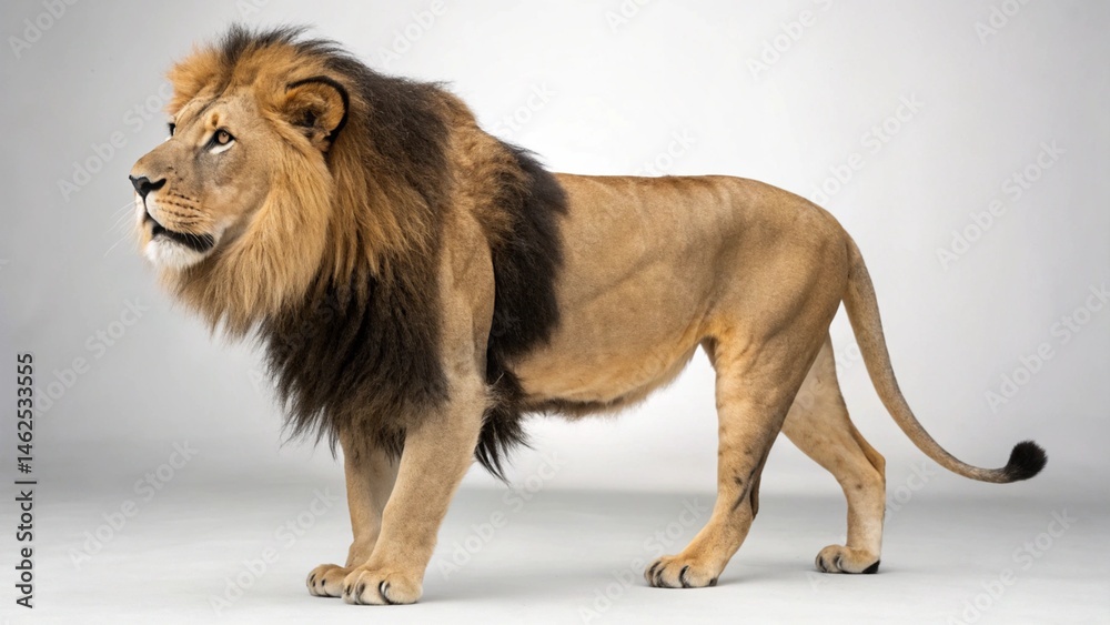 Obraz premium Cape Lion on studio background 