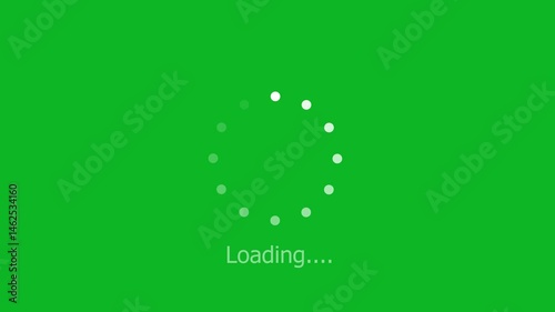 Loading circle icon animated video